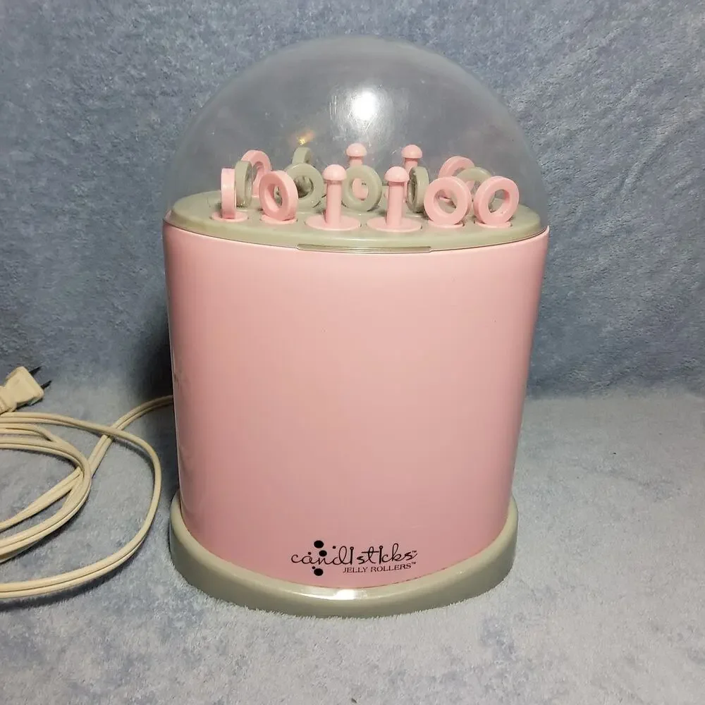 Vintage Y2K Conair Candlesticks Jelly Rollers Hair Setter Hot Rollers Rare Pink